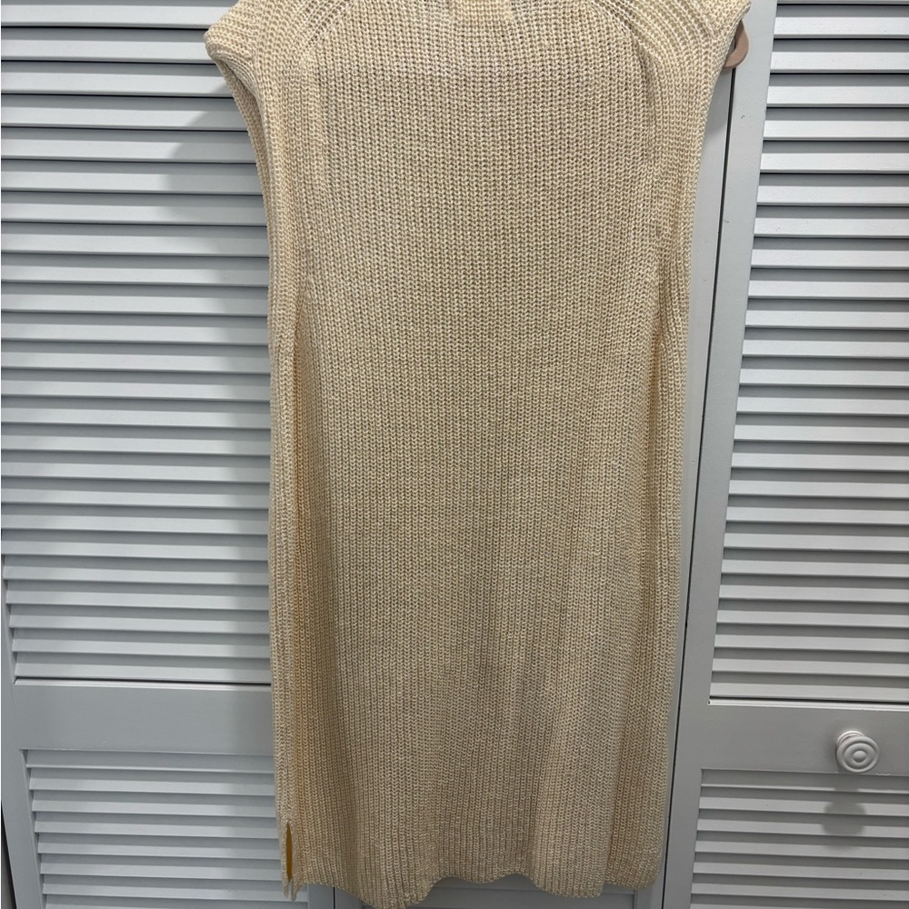 (NWOT) Beige Knit Sleeveless Dress - Picture 4 of 4